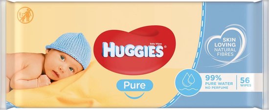 Huggies Pure baby wipes - 99% water