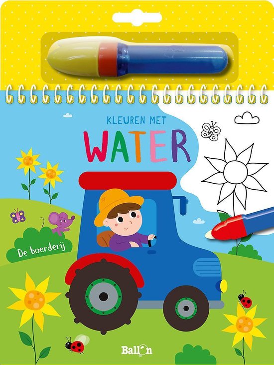 Kleuren met water - boerderij