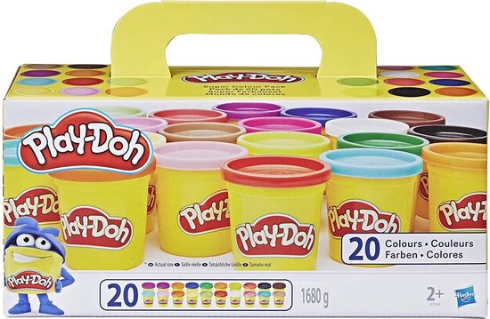 Play Doh super color pack klei - 20 potjes