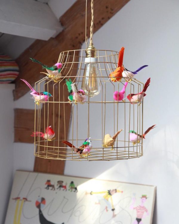 Hanglamp kinderkamer met vogels