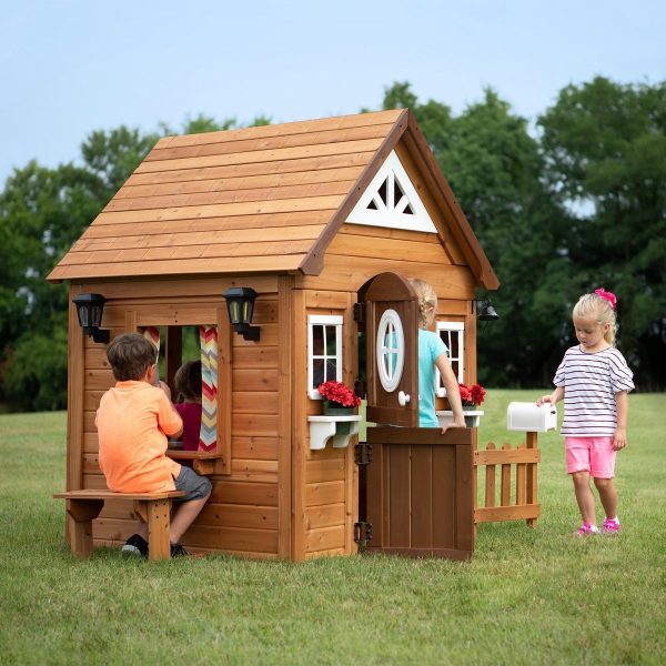 Backyard Discovery houten speelhuis met keuken en brievenbus